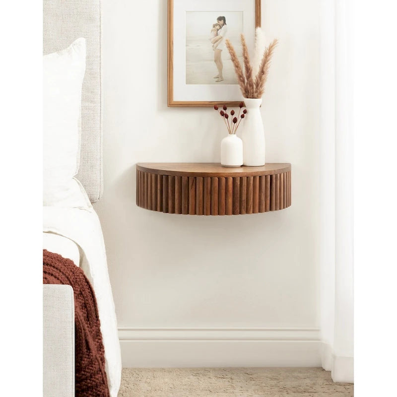 Kate and Laurel Reid Ribbed Floating Side Table