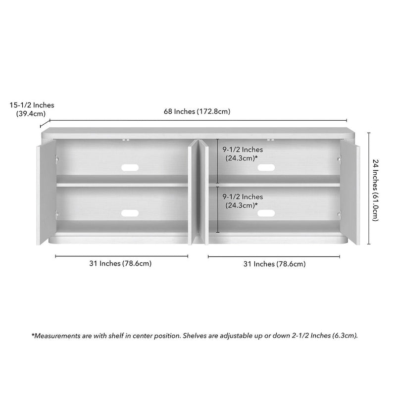 Easton Rectangular TV Stand for TV's up to 75 - 68 Wide