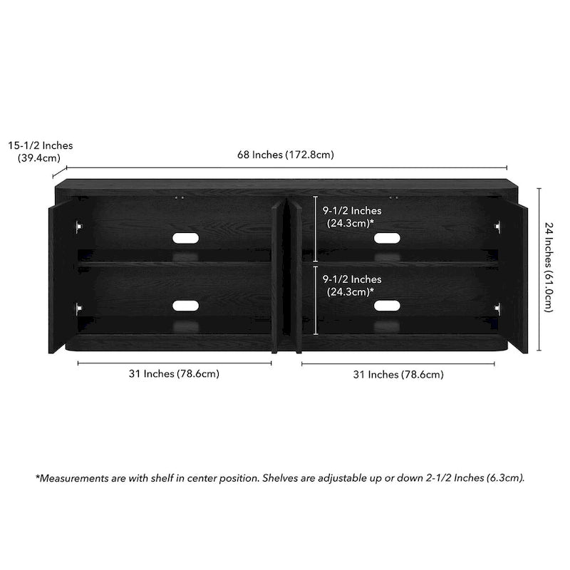 Easton Rectangular TV Stand for TV's up to 75 - 68 Wide