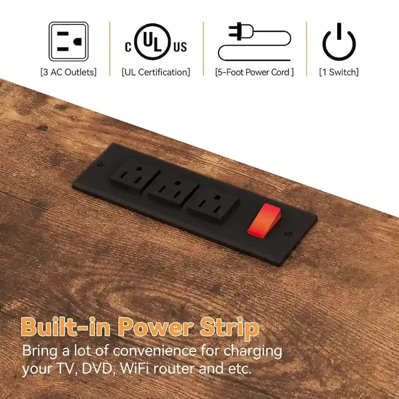 Bedroom Dresser with 10 Large Drawers for 55 Long TV Stand - 55 inches