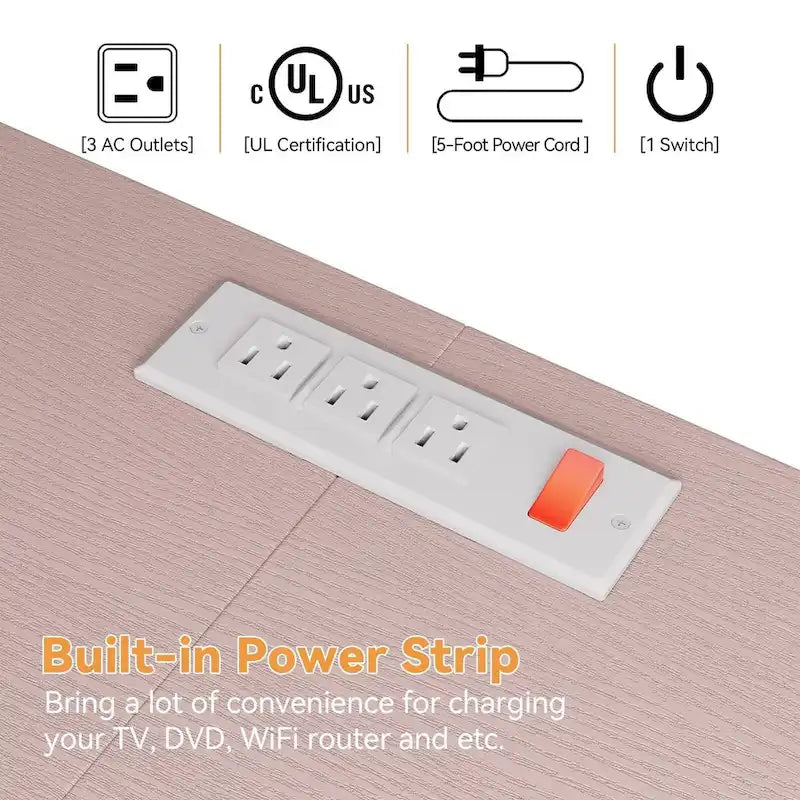 Bedroom Dresser with 10 Large Drawers for 55 Long TV Stand - 55 inches