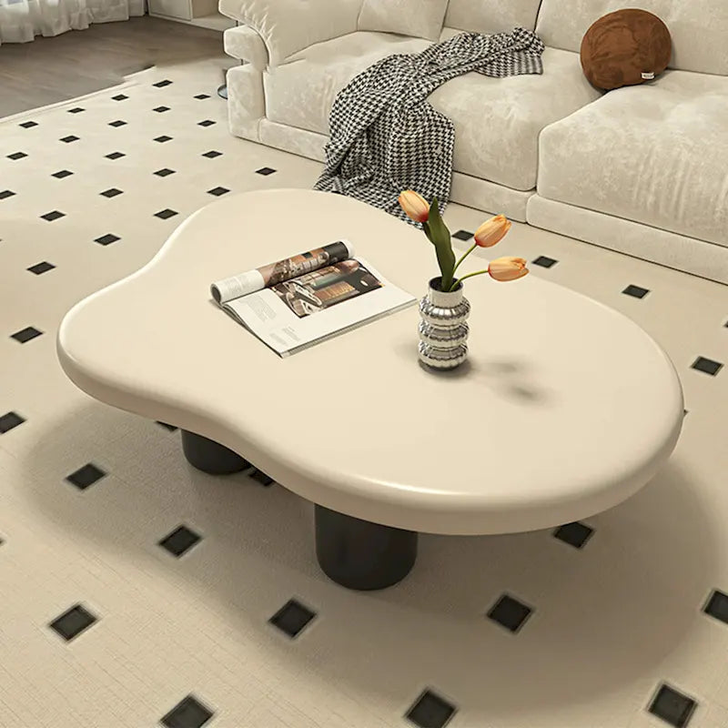 48.43 Modern Cloud Shaped Coffee Table for livingroom, 4 Legged Coffee Table - 48.4