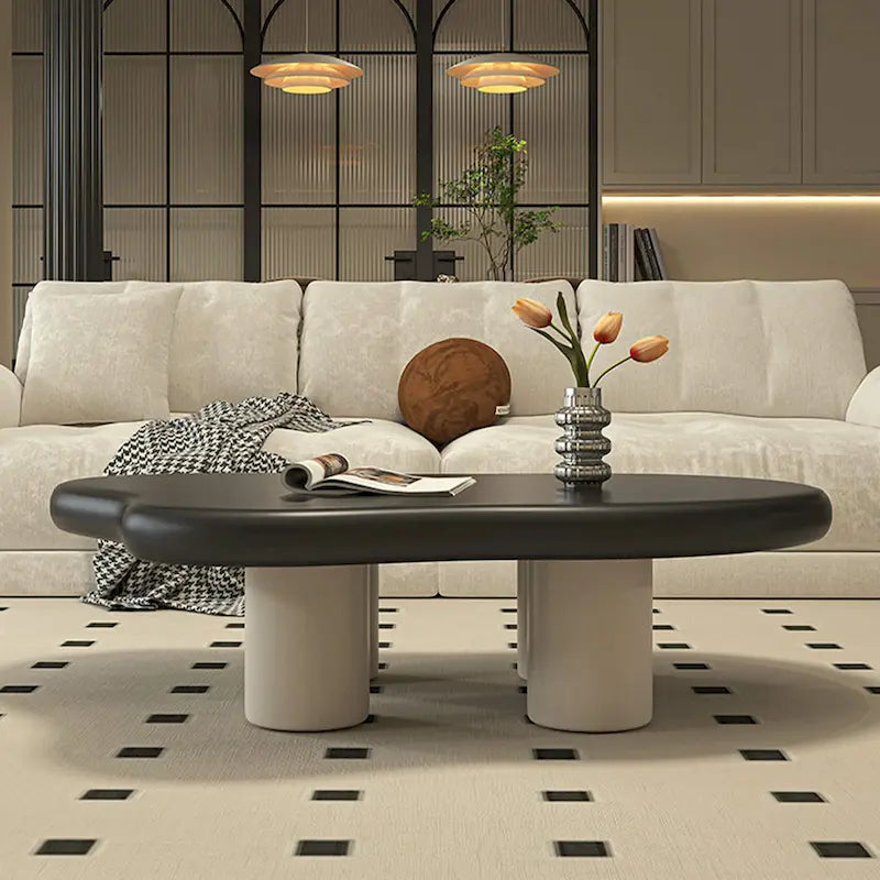 48.43 Modern Cloud Shaped Coffee Table for livingroom, 4 Legged Coffee Table - 48.4