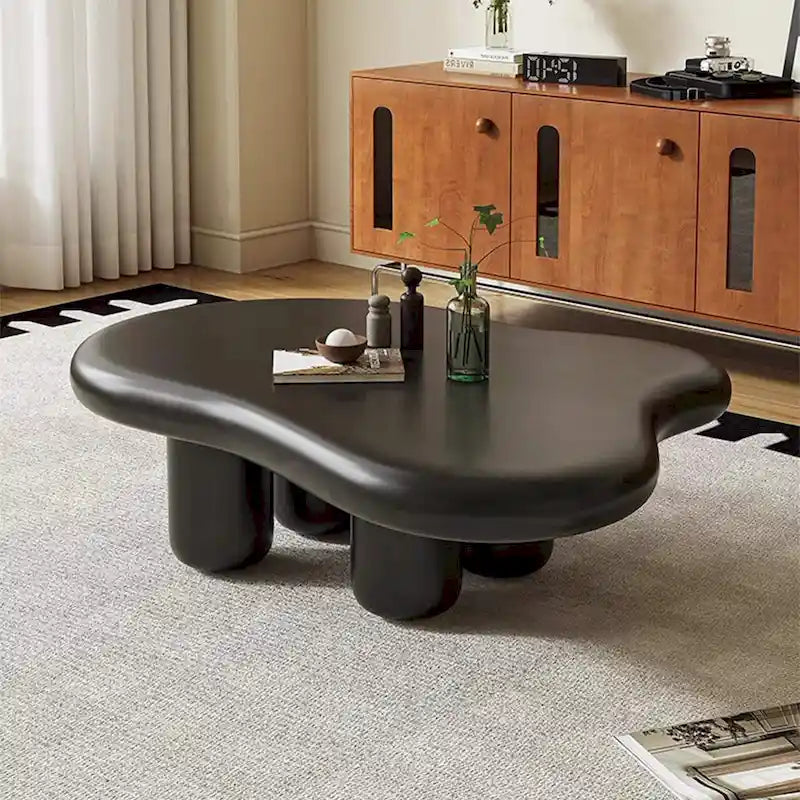 48.43 Modern Cloud Shaped Coffee Table for livingroom, 4 Legged Coffee Table - 48.4
