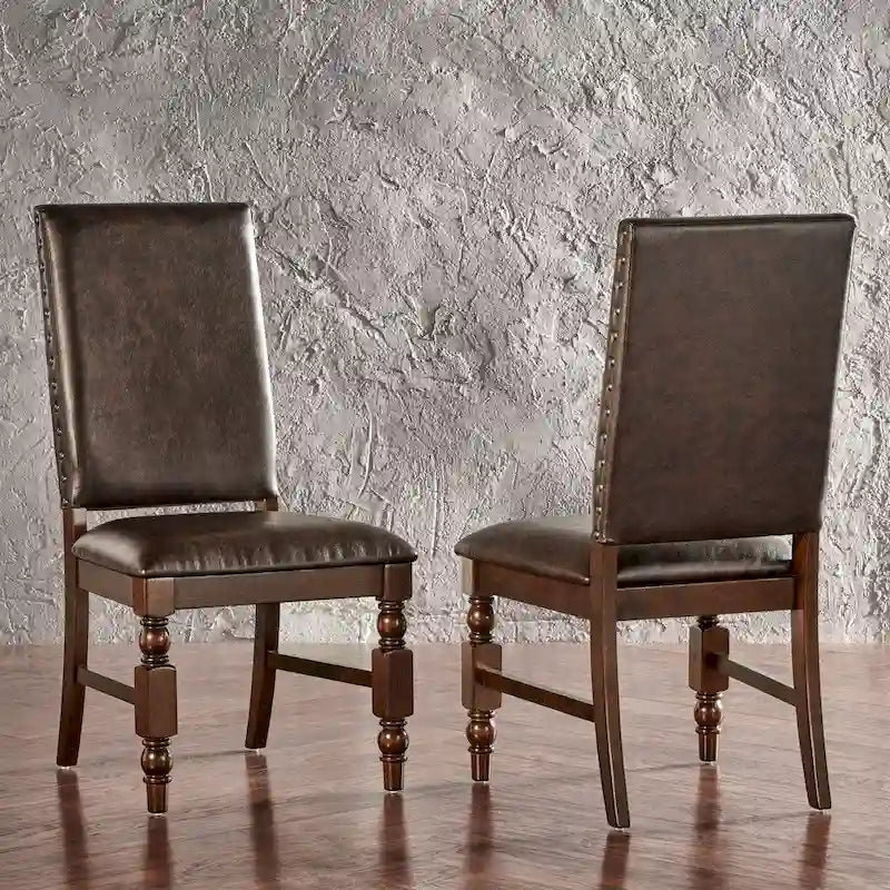 Flatiron Nailhead Upholstered Dining Chairs (Set of 2) by iNSPIRE Q Classic