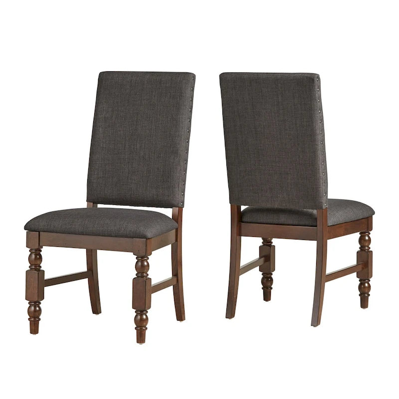 Flatiron Nailhead Upholstered Dining Chairs (Set of 2) by iNSPIRE Q Classic