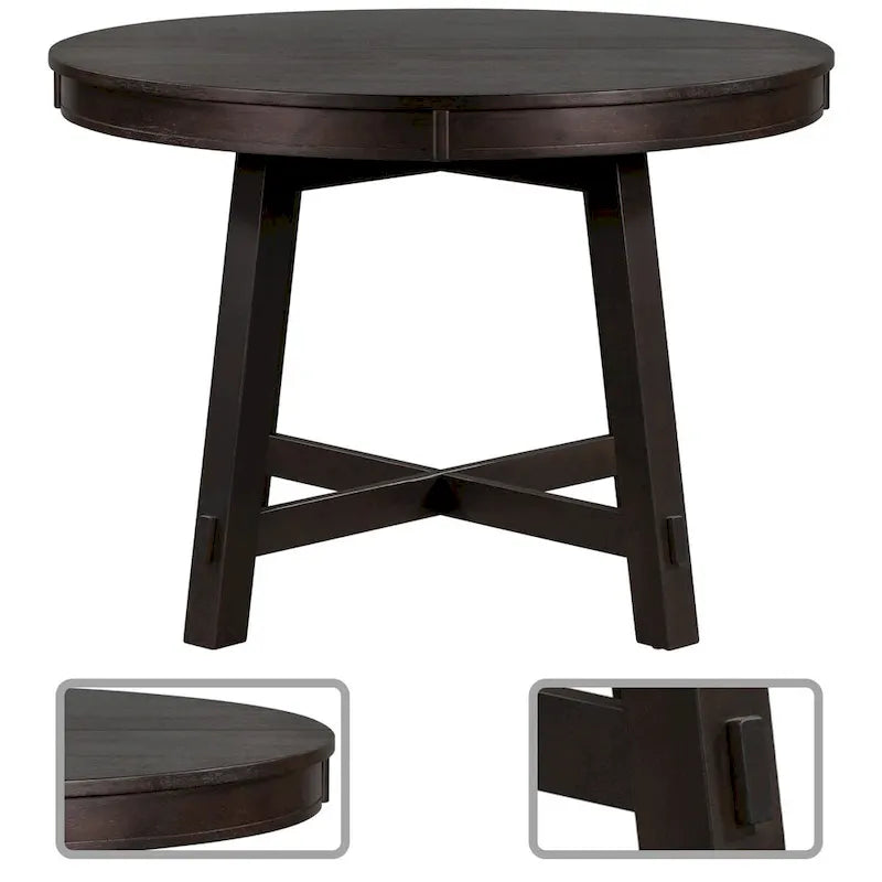 Vintage Stylish Extendable Dining Table with a Removable Leaf