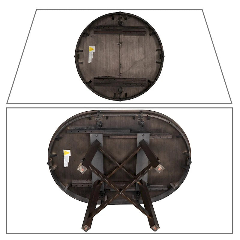 Vintage Stylish Extendable Dining Table with a Removable Leaf