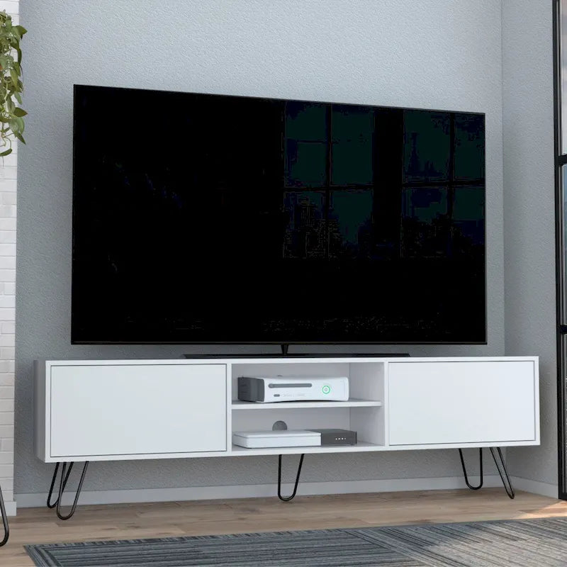Vassel 2-Cabinet TV Stand Hairpin Legs