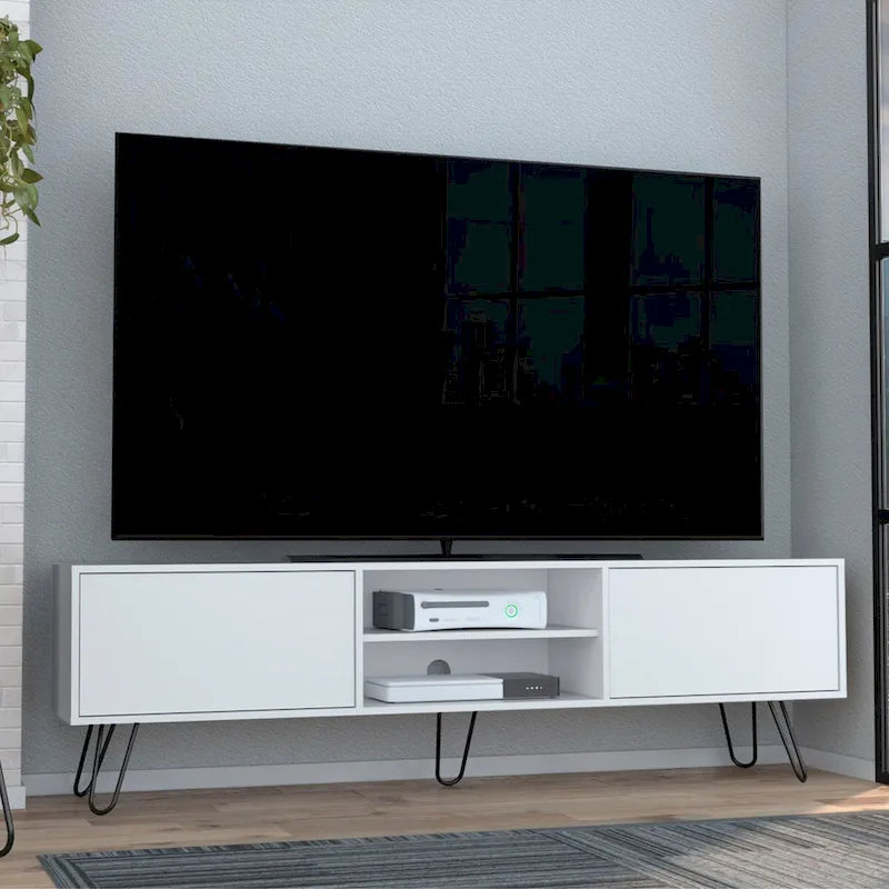 Vassel 2-Cabinet TV Stand Hairpin Legs