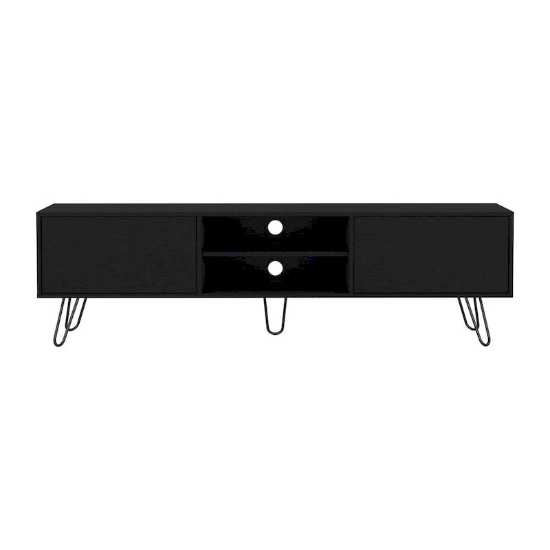 Vassel 2-Cabinet TV Stand Hairpin Legs