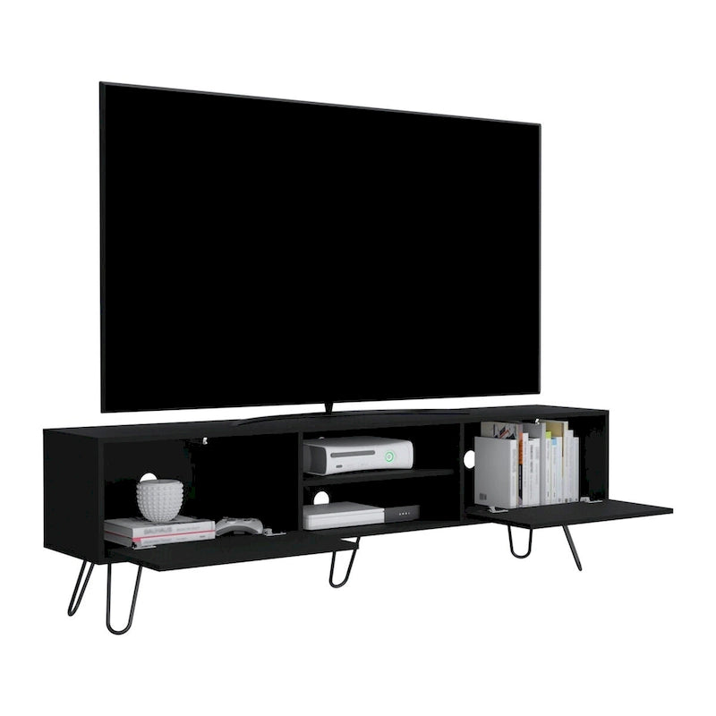 Vassel 2-Cabinet TV Stand Hairpin Legs
