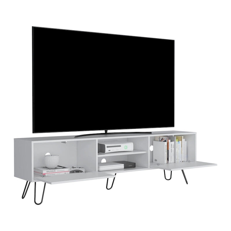 Vassel 2-Cabinet TV Stand Hairpin Legs