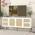 Merax Woven Media Console Table for TVs Up to 70