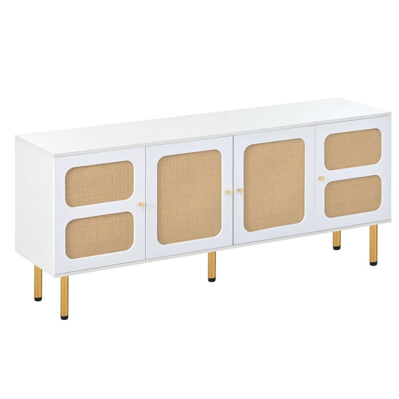 Merax Woven Media Console Table for TVs Up to 70