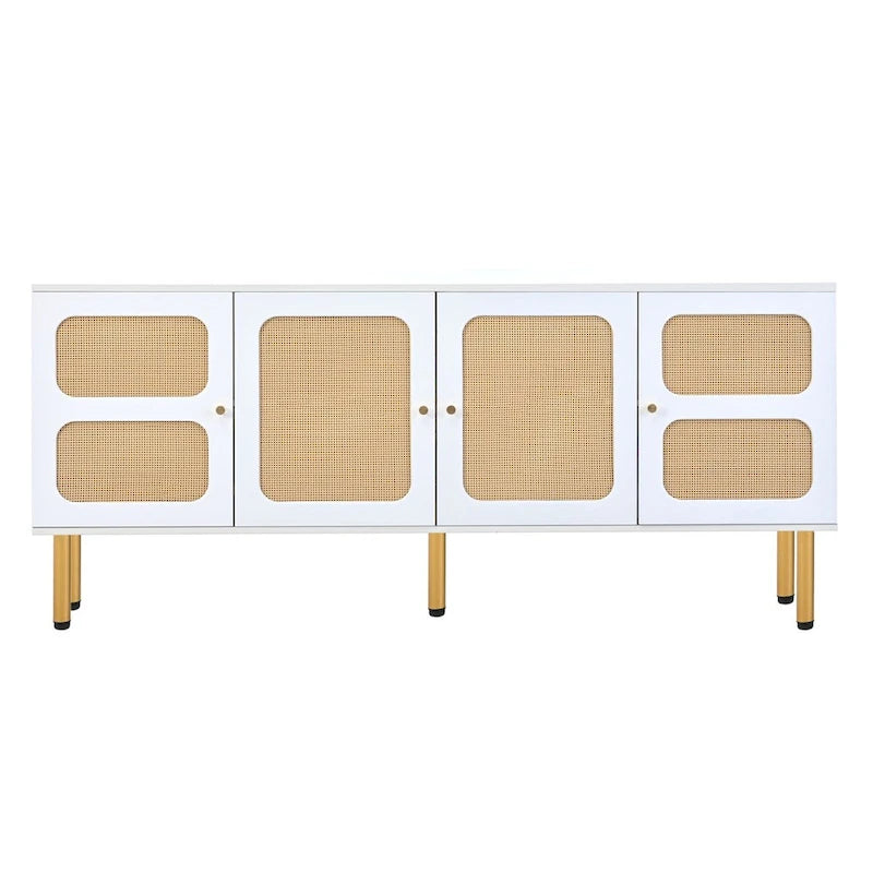 Merax Woven Media Console Table for TVs Up to 70