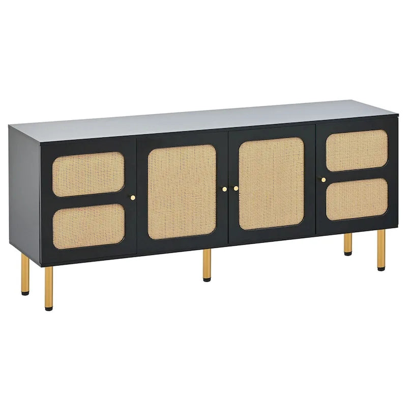 Merax Woven Media Console Table for TVs Up to 70