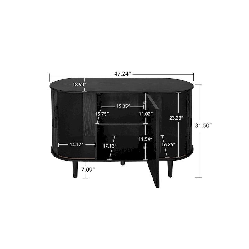 Storage Accent Cabniet with 3 door