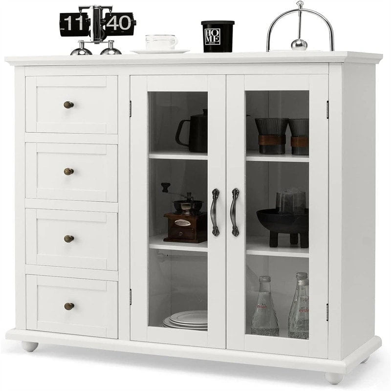 Sideboard Buffet Storage Cabinet - 12D x 36W x 37H
