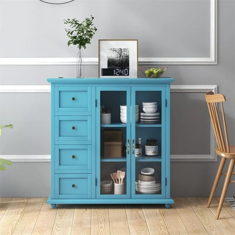 Sideboard Buffet Storage Cabinet - 12D x 36W x 37H