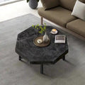 30-Inch Wood Octagonal Vintage Patchwork Coffee Table