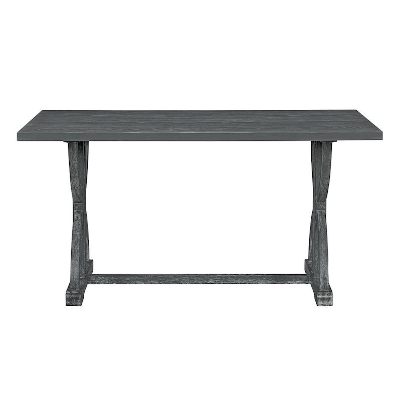 6 PCS Retro Rectangular Dining Table Set for 6