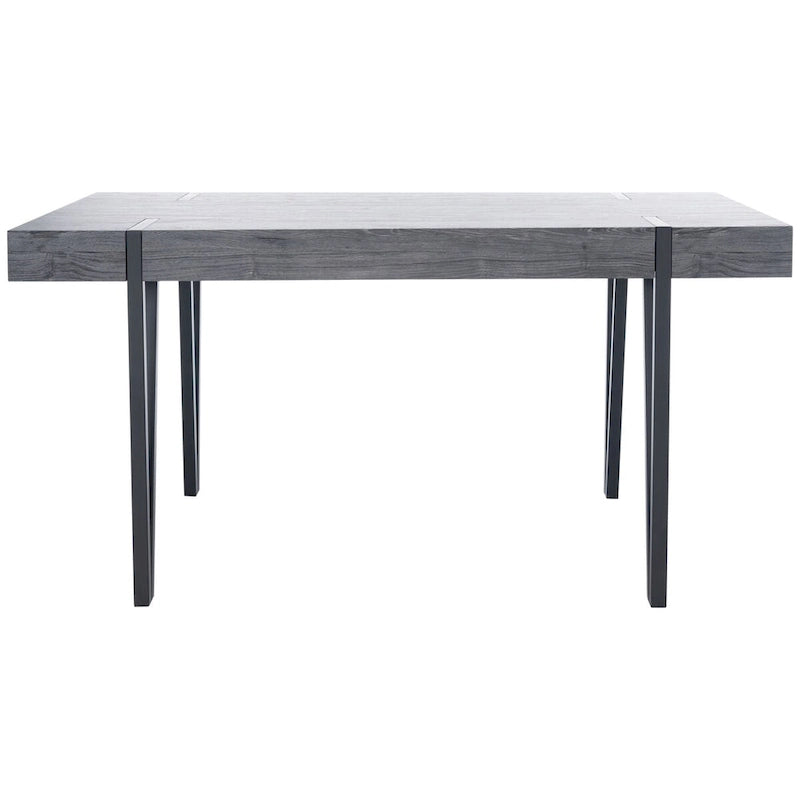 SAFAVIEH Asal Mid-Century Industrial Rustic Dining Room Table - 59.1 W x 35.4 L x 29.5 H - 59Wx35Dx30H