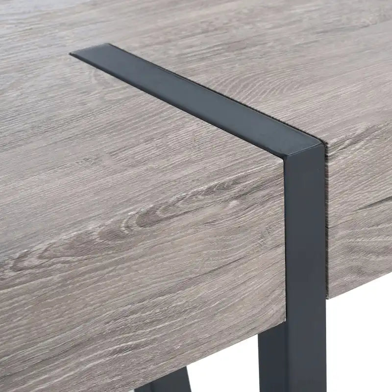 SAFAVIEH Asal Mid-Century Industrial Rustic Dining Room Table - 59.1 W x 35.4 L x 29.5 H - 59Wx35Dx30H