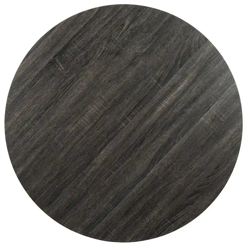 SAFAVIEH Zorana Dark Grey / Black Round Dining Table - 35.4 x 35.4 x 29.5 - 35Wx35Dx30H